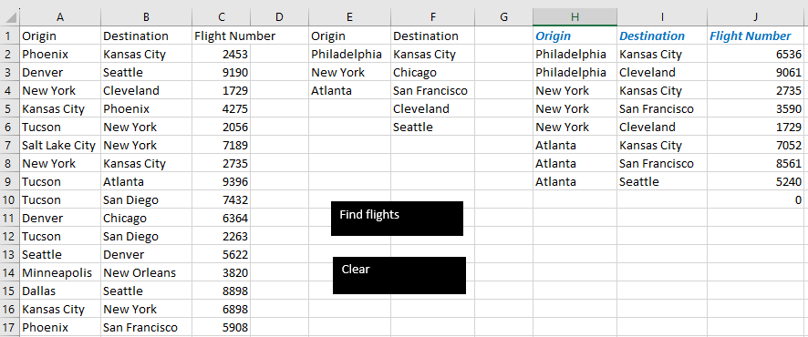 Maching Flights