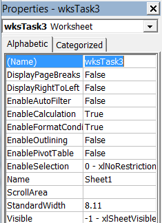 Setting a worksheet code name.