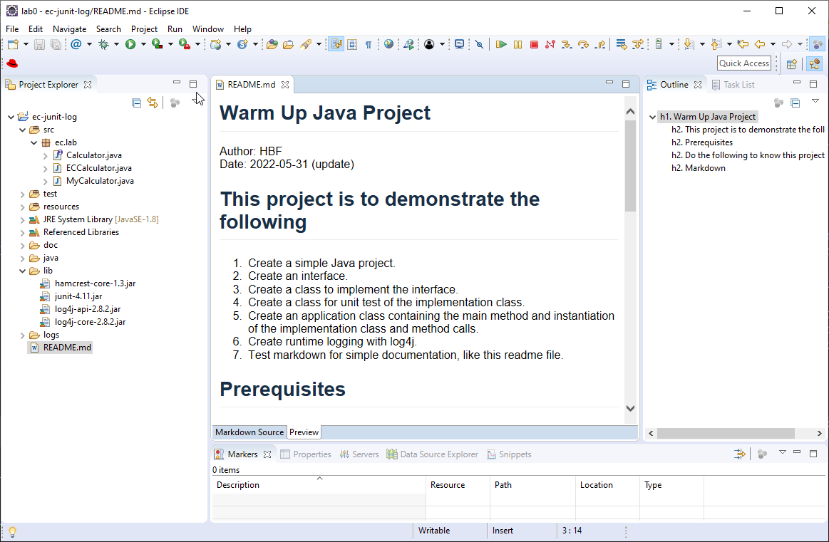 Figure 7: Project in Eclipse