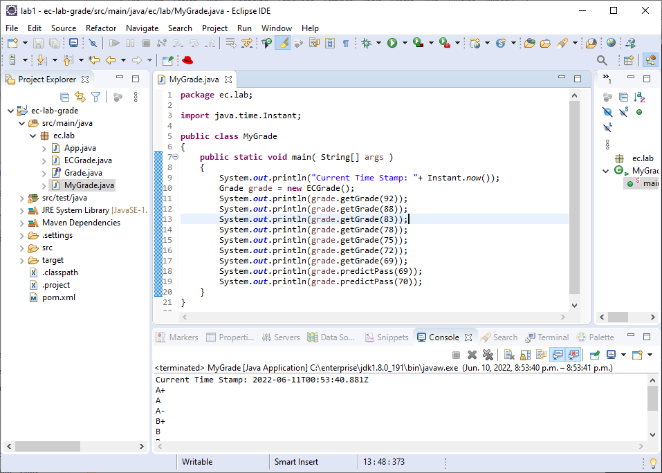 Figure 13: Run Maven command in eclipse