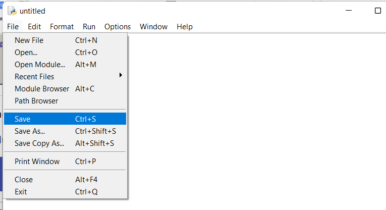 Saving New Module